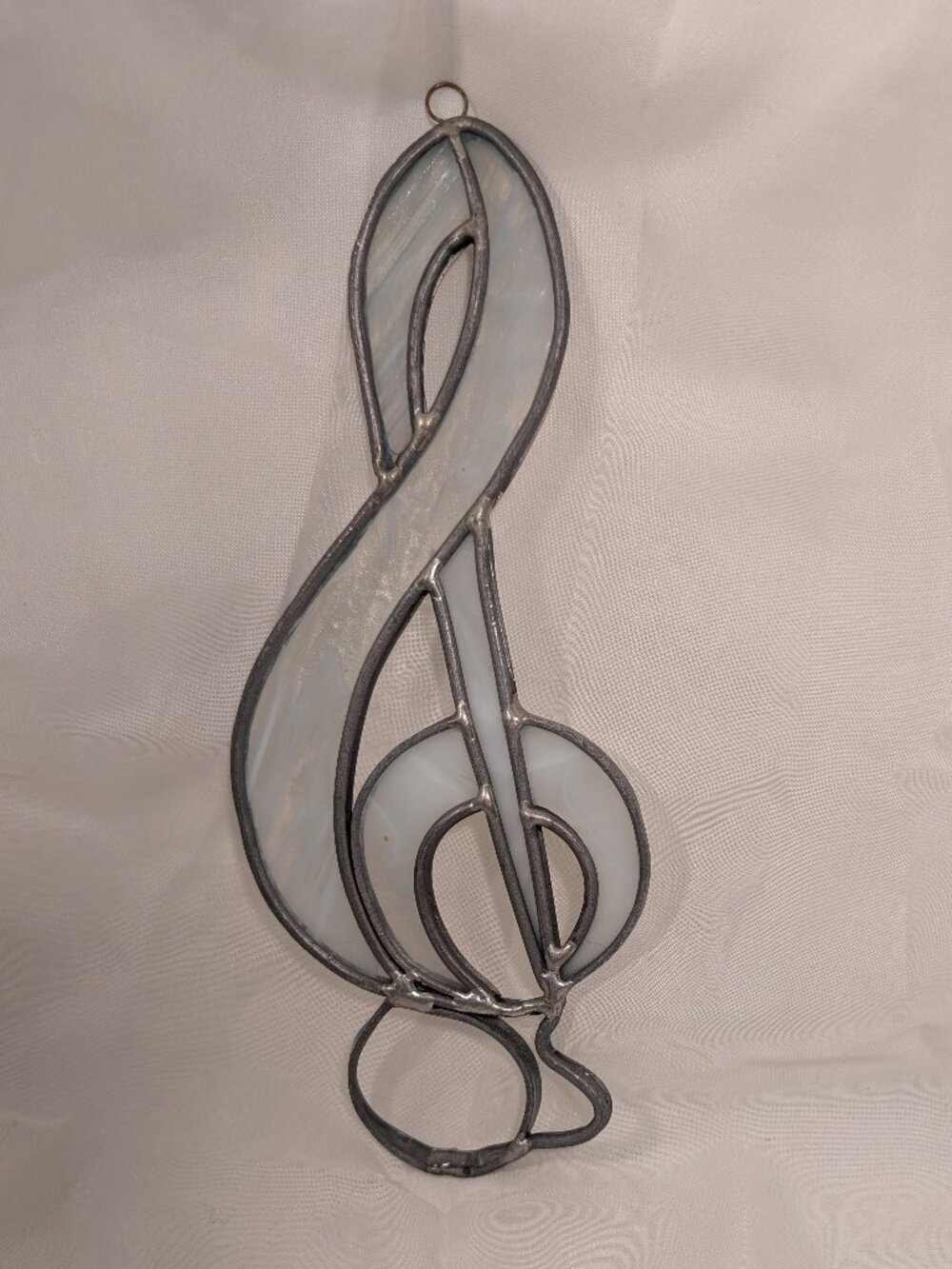 Stained Glass Treble Clef Suncatcher Music Symol Window Hanging Decor